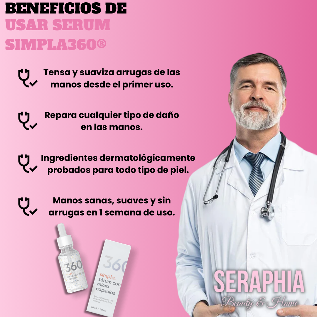 Serum Reparador Anti Arrugas para manos Simpla360®(40% OFF HOY)