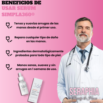 Serum Reparador Anti Arrugas para manos Simpla360®(40% OFF HOY)