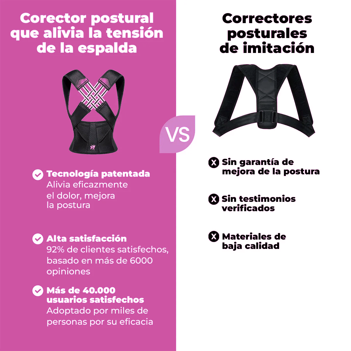 Corrector de postura Alinea Plus ™